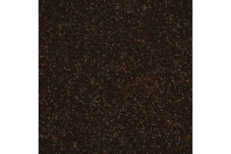 Trappstegsmattor självhäftande 15 st brun 65x21x4 cm brodyr - Brun - Textilier & mattor - Mattor - Specialmatta - Trappstegsmattor