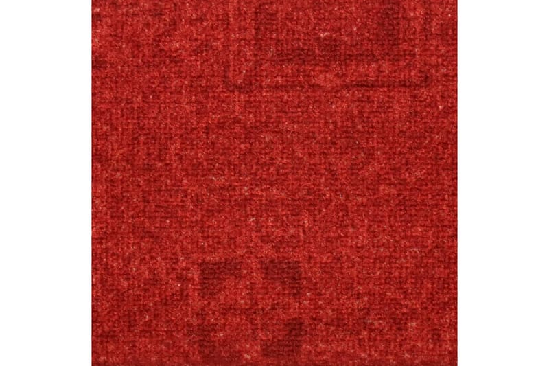 Trappstegsmattor självhäftande 15 st röd 65x21x4 cm - Röd - Textilier & mattor - Mattor - Specialmatta - Trappstegsmattor