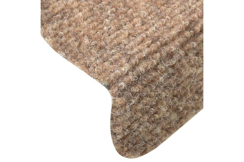 Trappstegsmattor självhäftande 5 st 65x21x4 cm - Kräm - Textilier & mattor - Mattor - Specialmatta - Trappstegsmattor