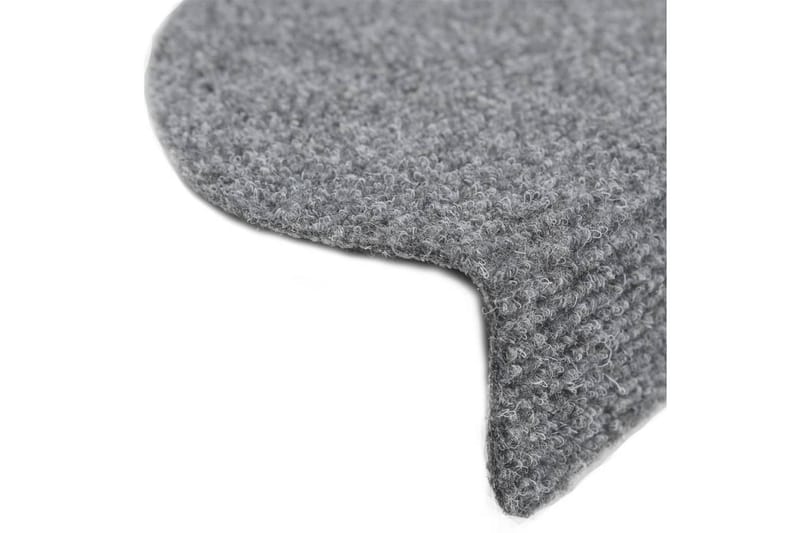 Trappstegsmattor självhäftande 5 st ljusgrå 65x21x4 cm brody - Grå - Textilier & mattor - Mattor - Specialmatta - Trappstegsmattor