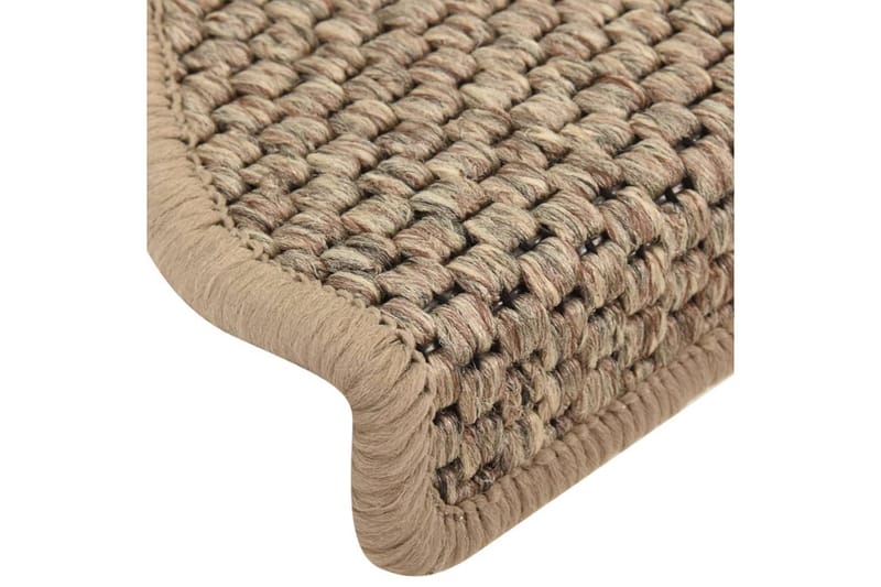 Trappstegsmattor självhäftande sisal 15 st 65x25 cm - Beige - Textilier & mattor - Mattor - Specialmatta - Trappstegsmattor