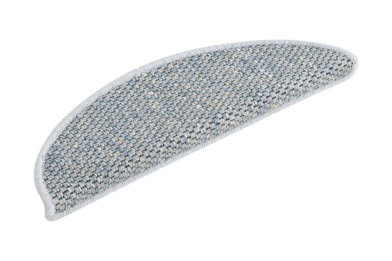 Trappstegsmattor självhäftande sisal 15 st 65x25 cm blå - Blå - Textilier & mattor - Mattor - Specialmatta - Trappstegsmattor