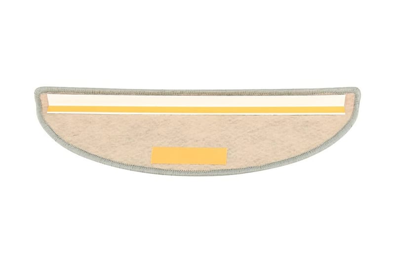 Trappstegsmattor självhäftande sisal 15 st 65x25 cm grå - Grå - Textilier & mattor - Mattor - Specialmatta - Trappstegsmattor