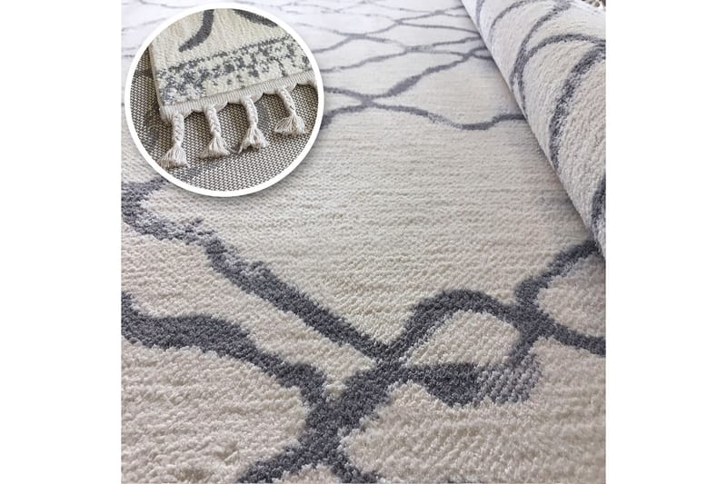 TACETTIN Matta 200x290 cm Vit/Grå - Textilier & mattor - Mattor