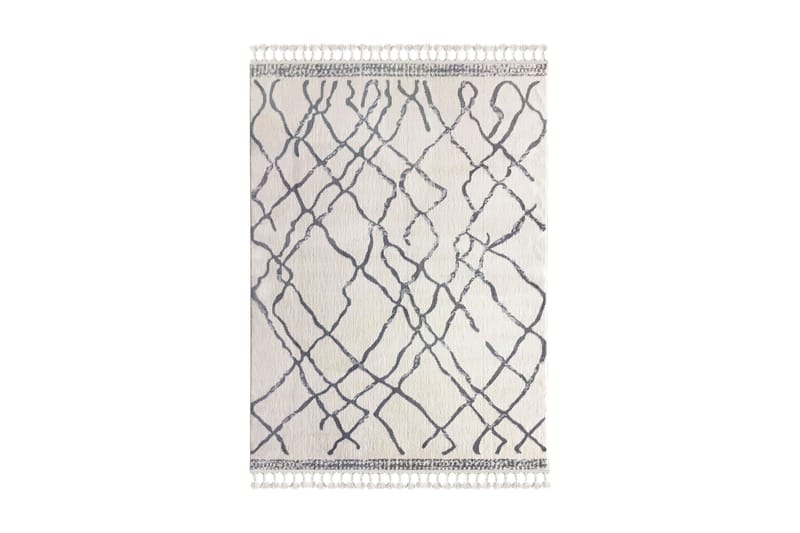 TACETTIN Matta 200x290 cm Vit/Grå
