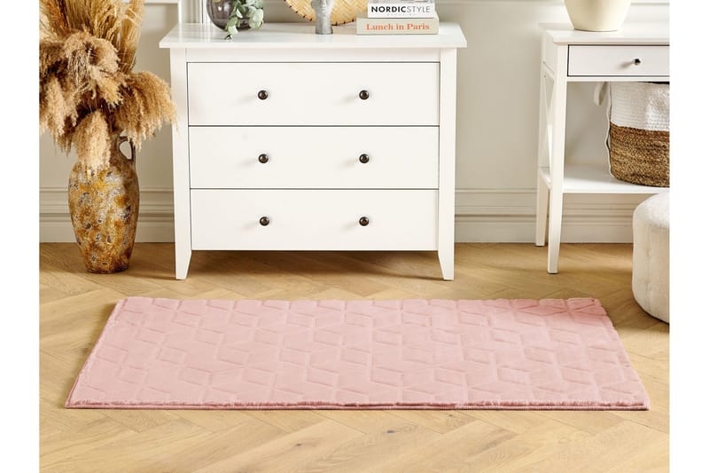 Thatta Skinnmatta 80x150 cm - Rosa - Textilier & mattor - Mattor - Små mattor