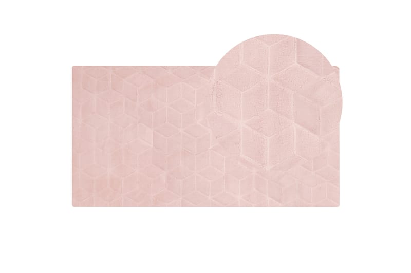 Thatta Skinnmatta 80x150 cm - Rosa - Textilier & mattor - Mattor - Små mattor