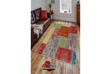 Tolunay Matta 160x230 cm - Flerfärgad - Textilier & mattor - Mattor - Modern matta - Patchwork mattor