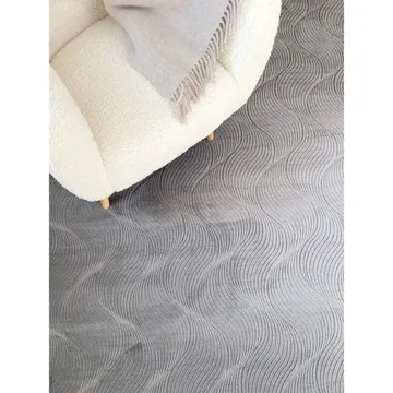 Tvättbar Matta Castello Wave - Grå - Textilier & mattor - Mattor - Flatvävda mattor