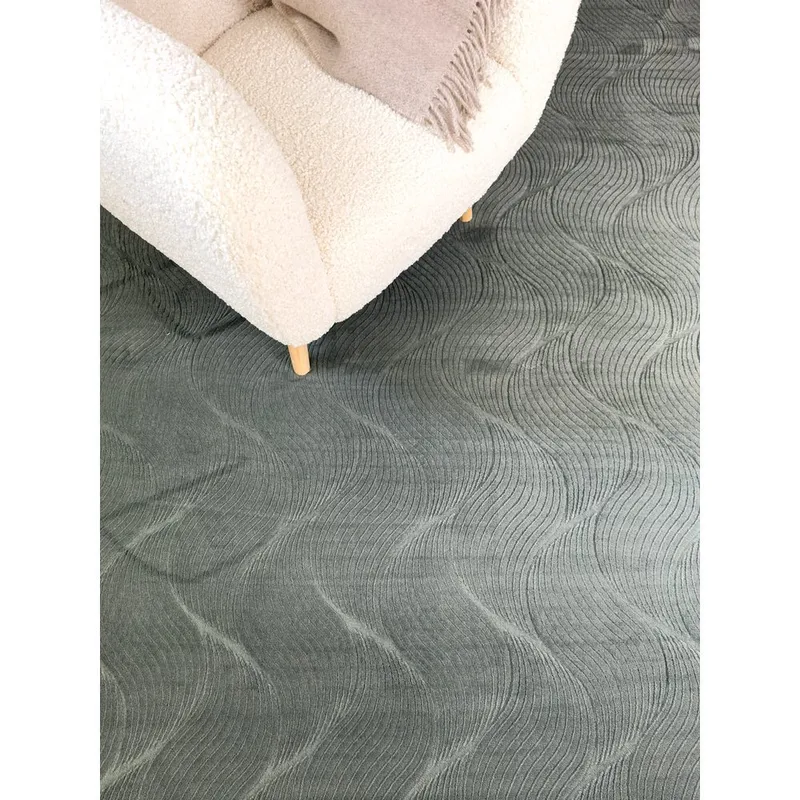 Tvättbar Matta Castello Wave - Green - Textilier & mattor - Mattor - Flatvävda mattor