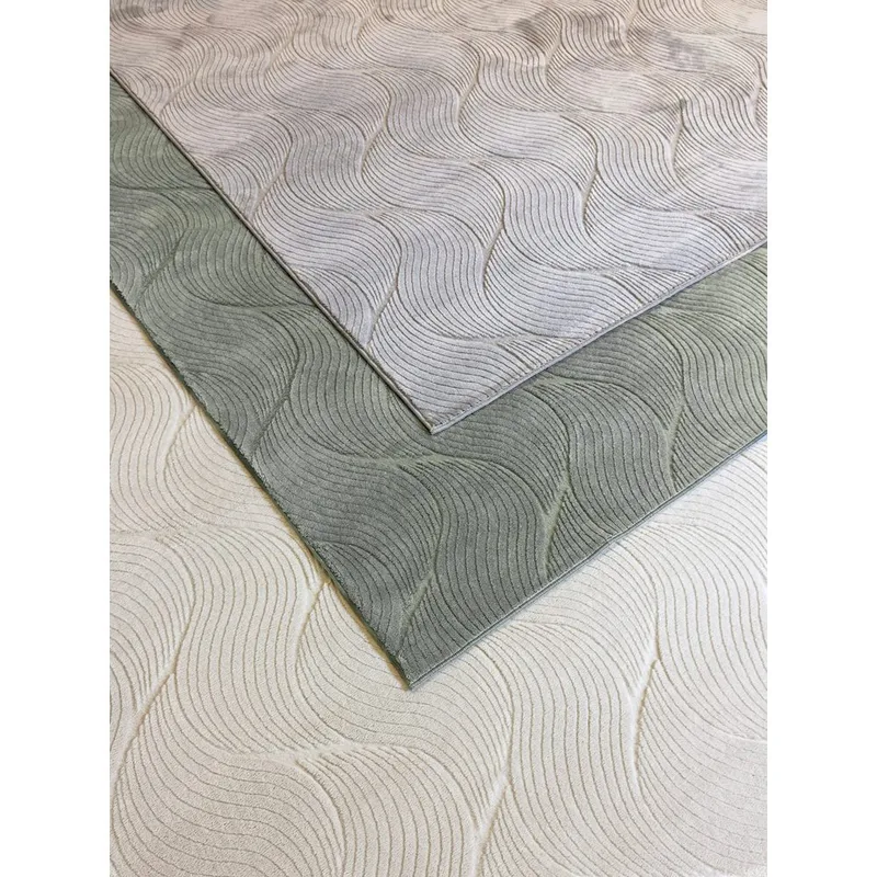 Tvättbar Matta Castello Wave - Green - Textilier & mattor - Mattor - Flatvävda mattor