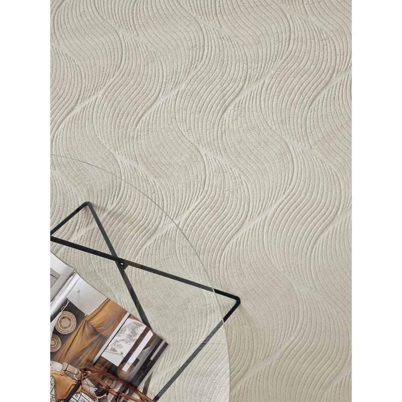 Tvättbar Matta Castello Wave - Natur - Textilier & mattor - Mattor - Flatvävda mattor