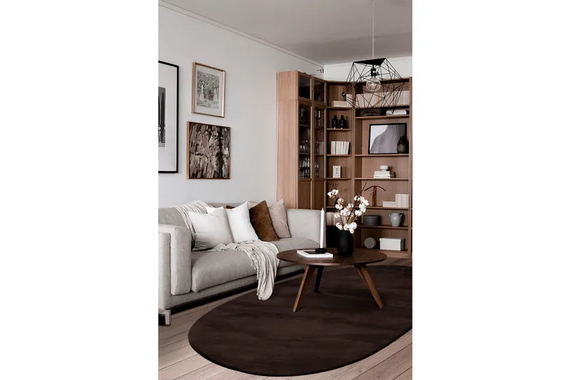 Tvättbar Matta Soft Shape - 160x230 cm, Choklad - Textilier & mattor - Mattor - Flatvävda mattor