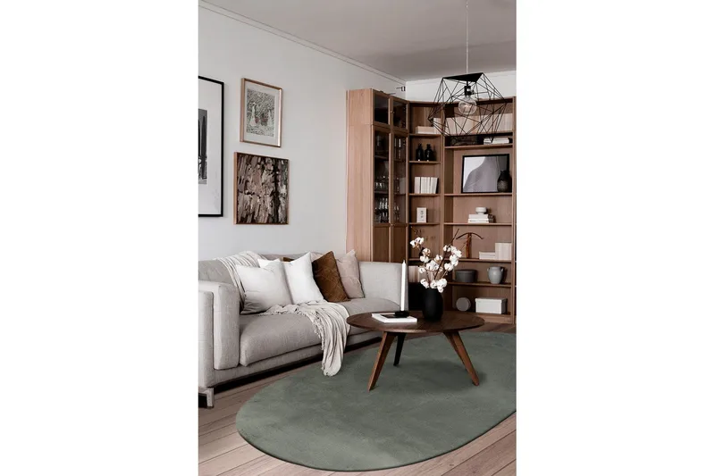 Tvättbar Matta Soft Shape - 200x290 cm, Grön - Textilier & mattor - Mattor - Flatvävda mattor