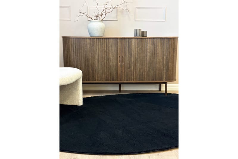 Tvättbar Matta Soft Shape - 200x290 cm, Svart - Textilier & mattor - Mattor - Flatvävda mattor