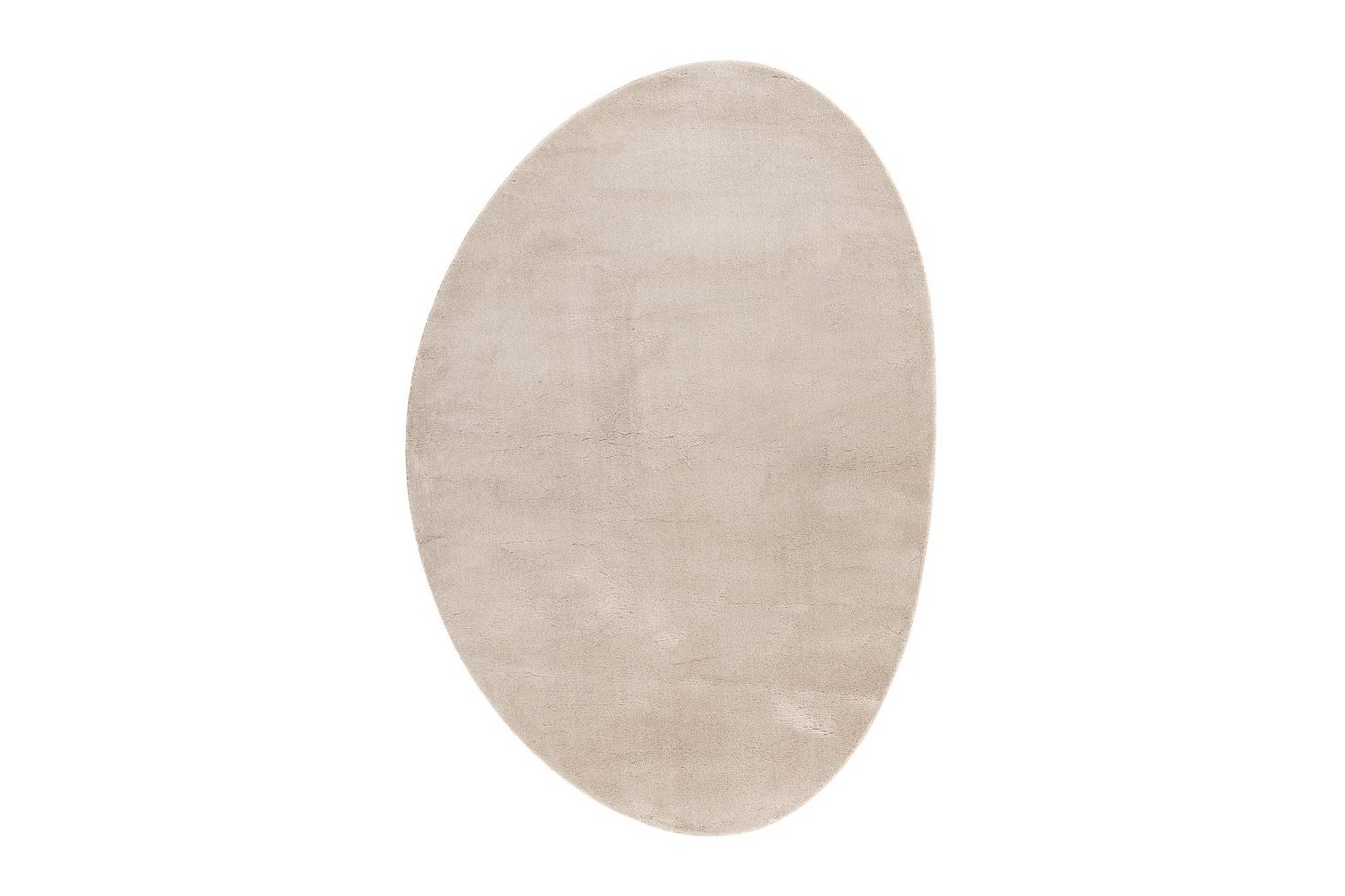 tvättbar matta soft shape - 240x340 cm, melerad linne