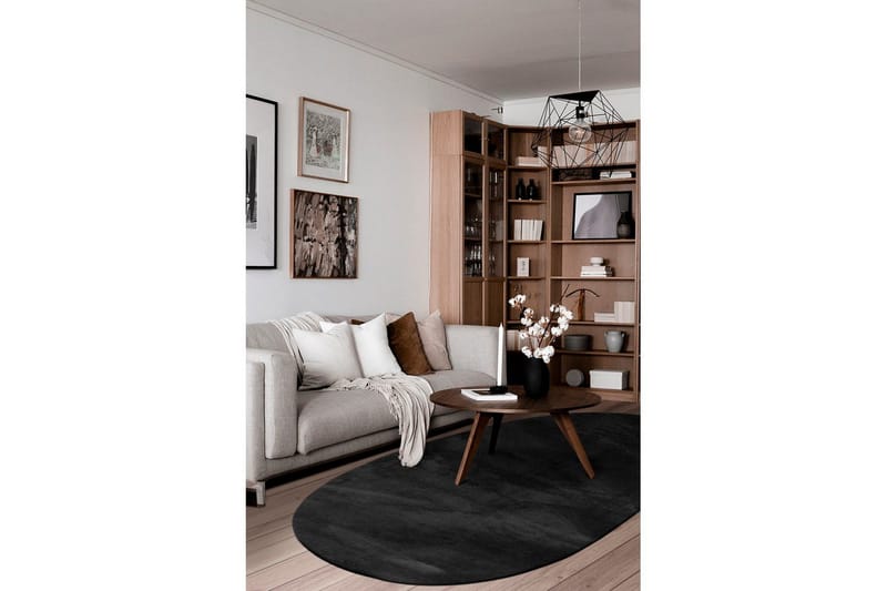 Tvättbar Matta Soft Shape - 240x340 cm, Svart - Textilier & mattor - Mattor - Flatvävda mattor