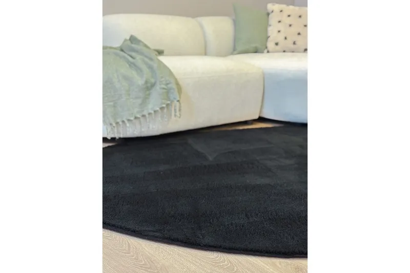 Tvättbar Matta Soft Shape - 240x340 cm, Svart - Textilier & mattor - Mattor - Flatvävda mattor