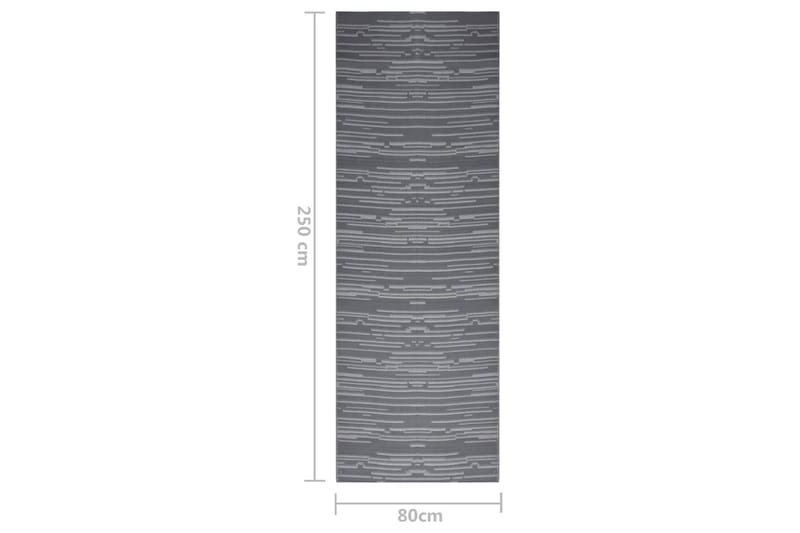 Utomhusmatta antracit 80x250 cm PP - Antracit - Textilier & mattor - Mattor - Utomhusmattor