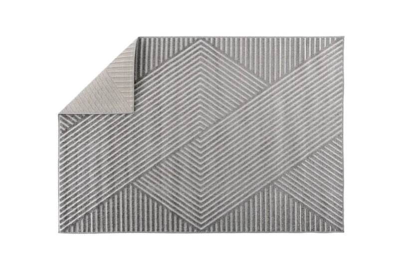 Aron Plastmatta 200x290 cm - Grå - Textilier & mattor - Mattor - Utomhusmattor - Plastmattor