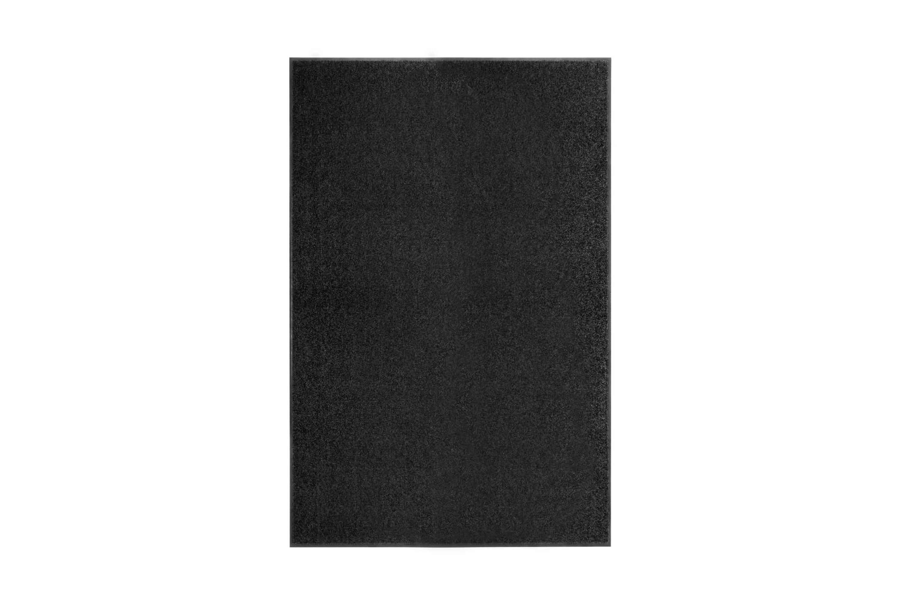 Dörrmatta tvättbar svart 120×180 cm – Svart