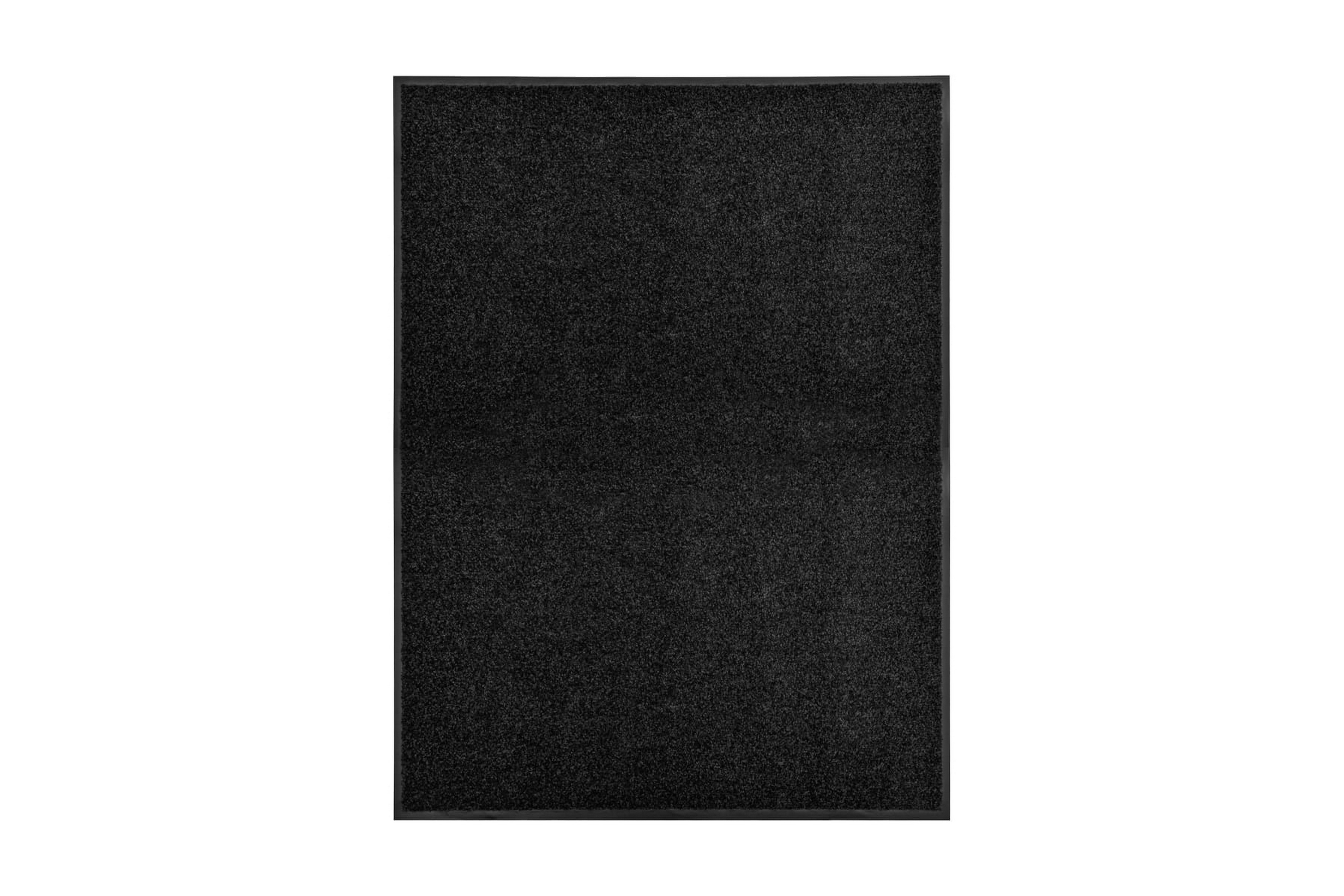 Dörrmatta tvättbar svart 90×120 cm – Svart