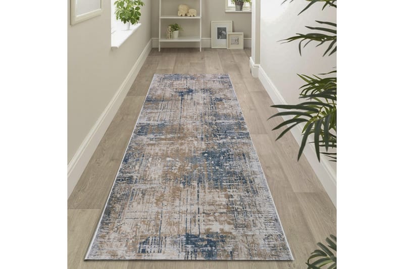 BATTAL Entrematta 80x200 cm Blå - Textilier & mattor - Mattor - Utomhusmattor - Dörrmattor & entrémattor