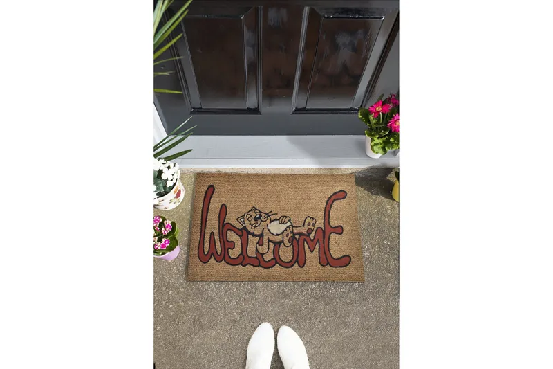 Benvinguda Dörrmatta 45x70 cm - Flerfärgad - Textilier & mattor - Mattor - Utomhusmattor - Dörrmattor & entrémattor