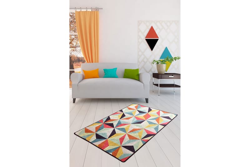 CHANCEUX Entrematta 60x140 cm Flerfärgad/Sammet - Textilier & mattor - Mattor - Utomhusmattor - Dörrmattor & entrémattor
