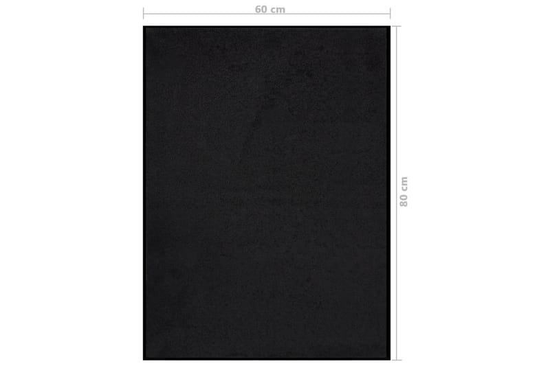 Dörrmatta svart 60x80 cm - Svart - Textilier & mattor - Mattor - Utomhusmattor - Dörrmattor & entrémattor