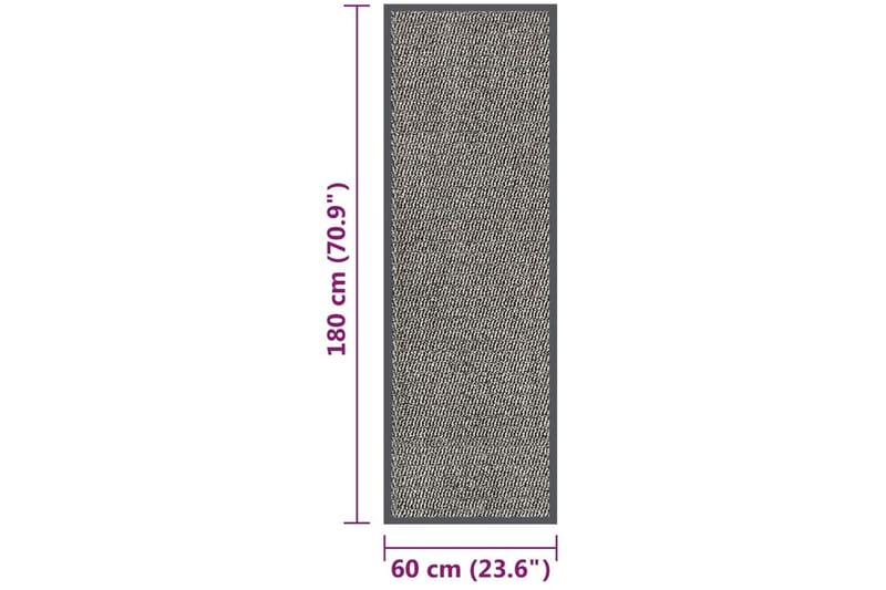 Dörrmatta tuftad 60x180 cm ljusbrun - Brun - Textilier & mattor - Mattor - Utomhusmattor - Dörrmattor & entrémattor
