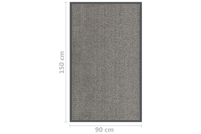 Dörrmatta tuftad 90x150 cm ljusbrun - Brun - Textilier & mattor - Mattor - Utomhusmattor - Dörrmattor & entrémattor