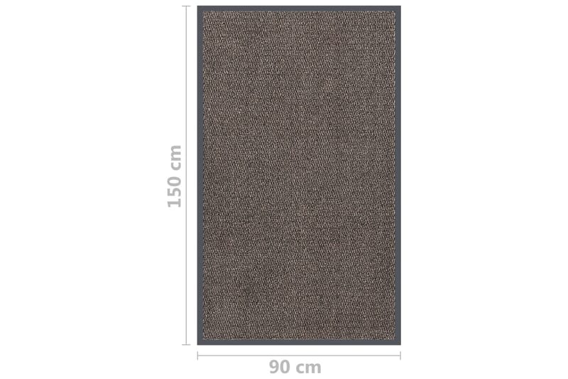 Dörrmatta tuftad 90x150 cm mörkbrun - Brun - Textilier & mattor - Mattor - Utomhusmattor - Dörrmattor & entrémattor