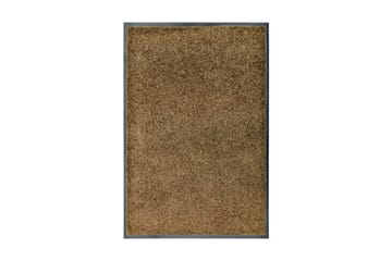 Dörrmatta tvättbar brun 60x90 cm