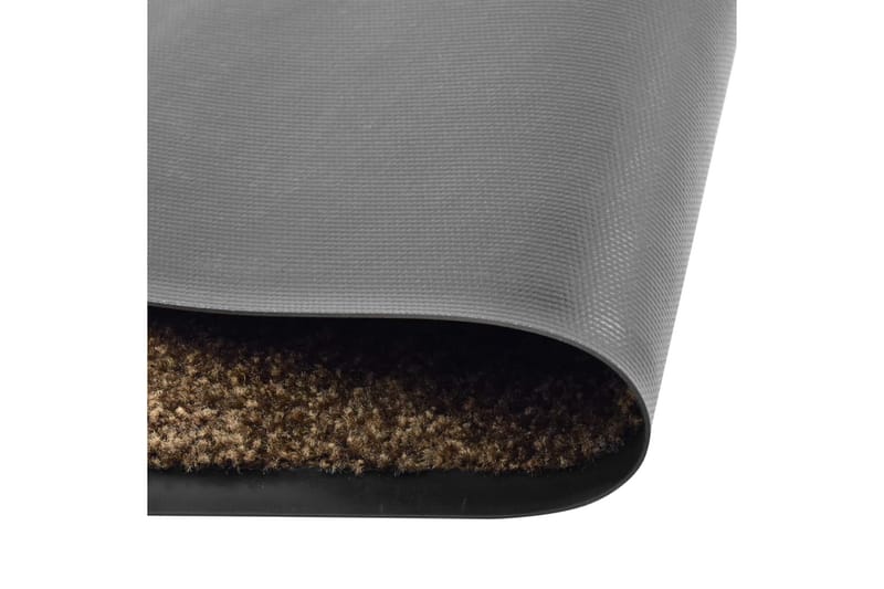 Dörrmatta tvättbar brun 90x150 cm - Brun - Textilier & mattor - Mattor - Utomhusmattor - Dörrmattor & entrémattor