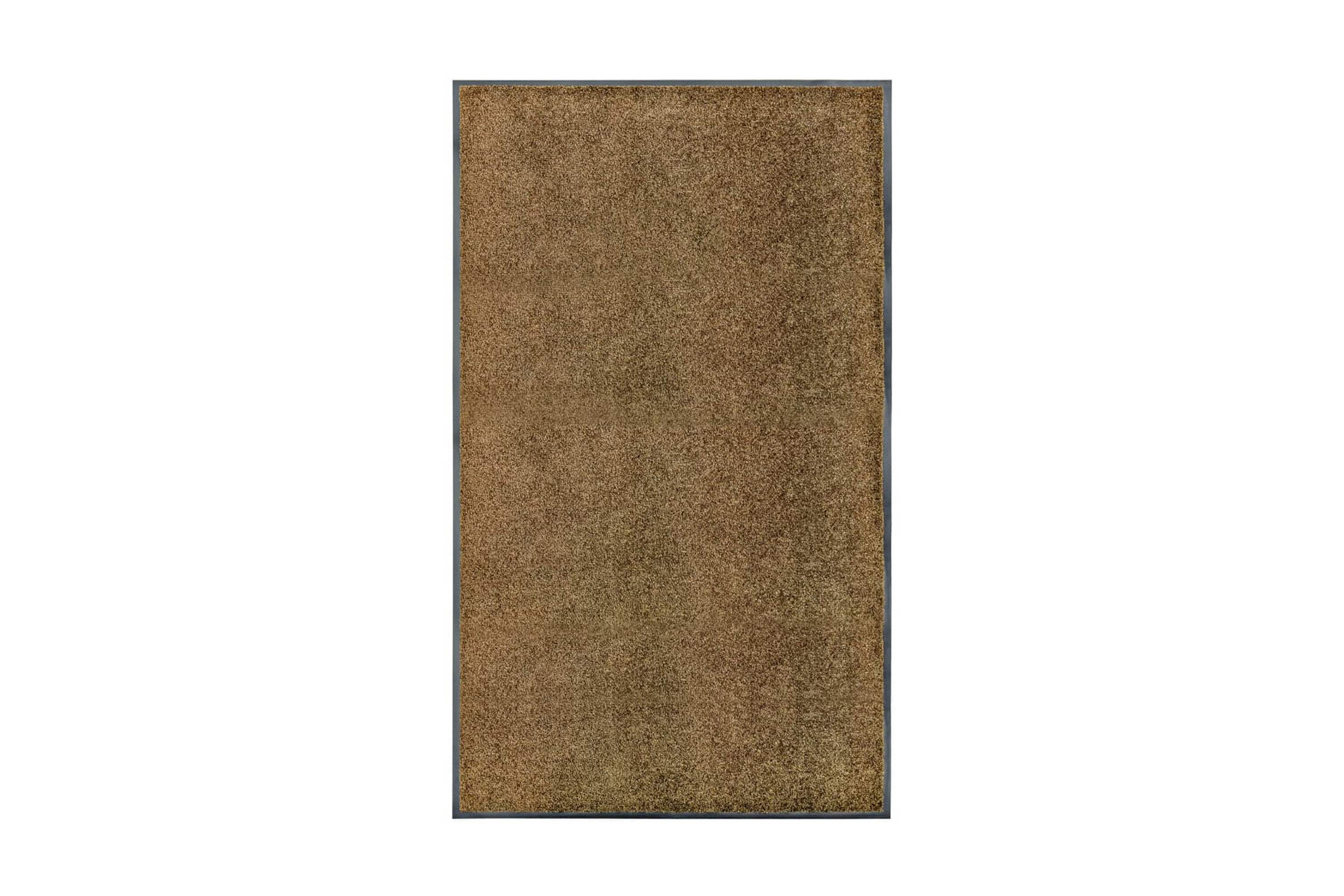 Dörrmatta tvättbar brun 90×150 cm – Brun
