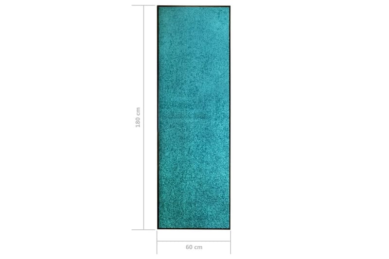 Dörrmatta tvättbar cyan 60x180 cm - Blå/Grön - Textilier & mattor - Mattor - Utomhusmattor - Dörrmattor & entrémattor