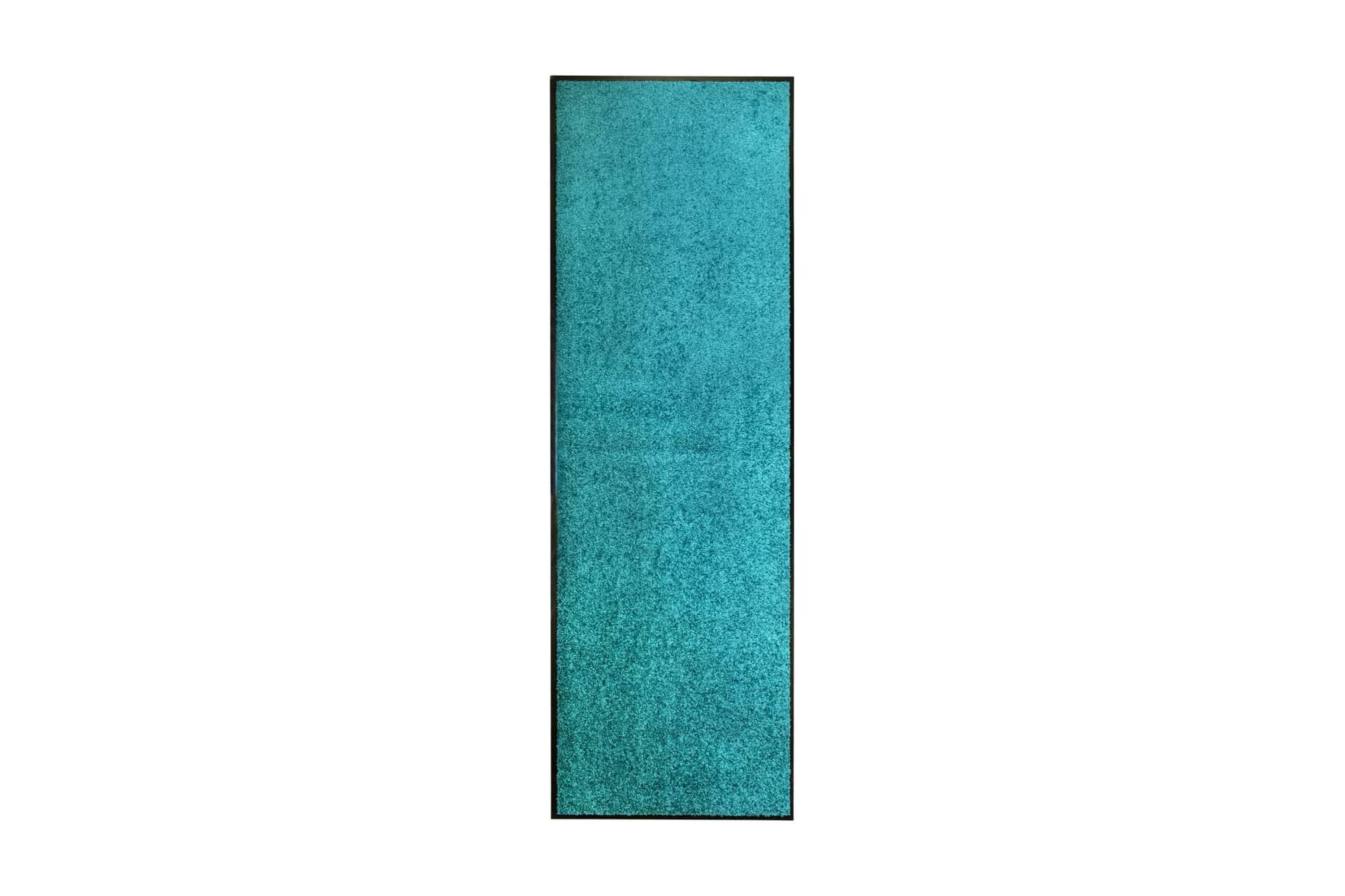 Dörrmatta tvättbar cyan 60×180 cm – Blå/Grön