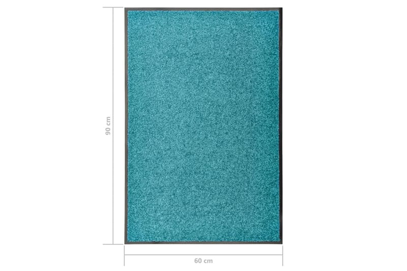 Dörrmatta tvättbar cyan 60x90 cm - Blå/Grön - Dörrmattor & entrémattor