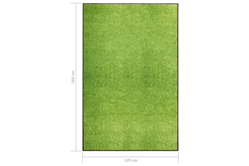 Dörrmatta tvättbar grön 120x180 cm - Grön - Dörrmattor & entrémattor