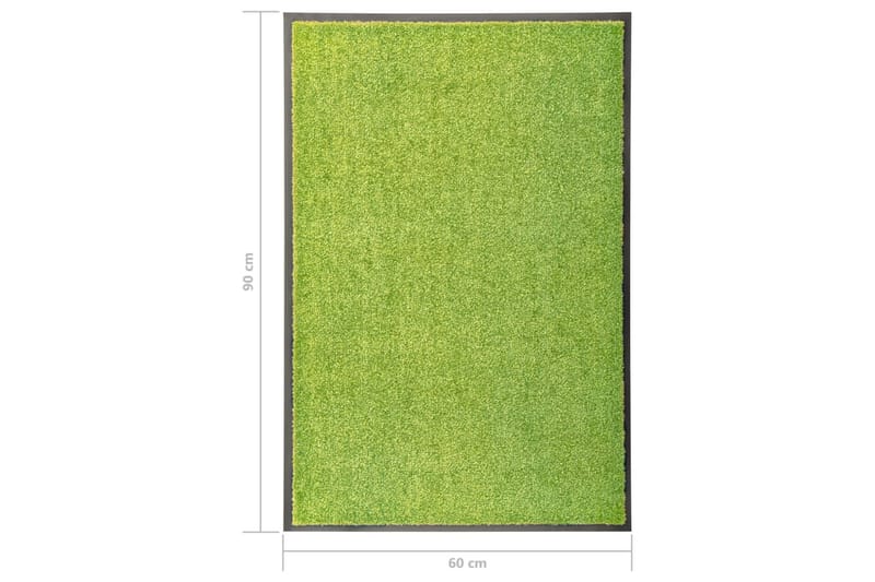 Dörrmatta tvättbar grön 60x90 cm - Grön - Textilier & mattor - Mattor - Utomhusmattor - Dörrmattor & entrémattor