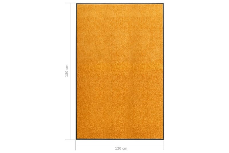 Dörrmatta tvättbar orange 120x180 cm - Orange - Dörrmattor & entrémattor