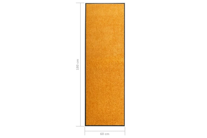 Dörrmatta tvättbar orange 60x180 cm - Orange - Textilier & mattor - Mattor - Utomhusmattor - Dörrmattor & entrémattor
