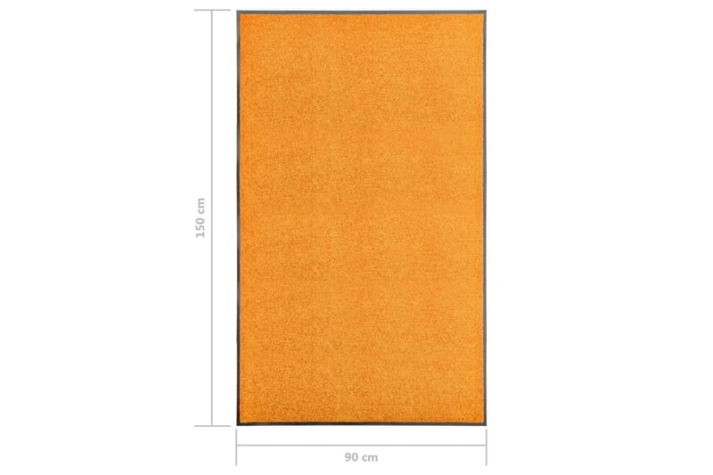 Dörrmatta tvättbar orange 90x150 cm - Orange - Textilier & mattor - Mattor - Utomhusmattor - Dörrmattor & entrémattor