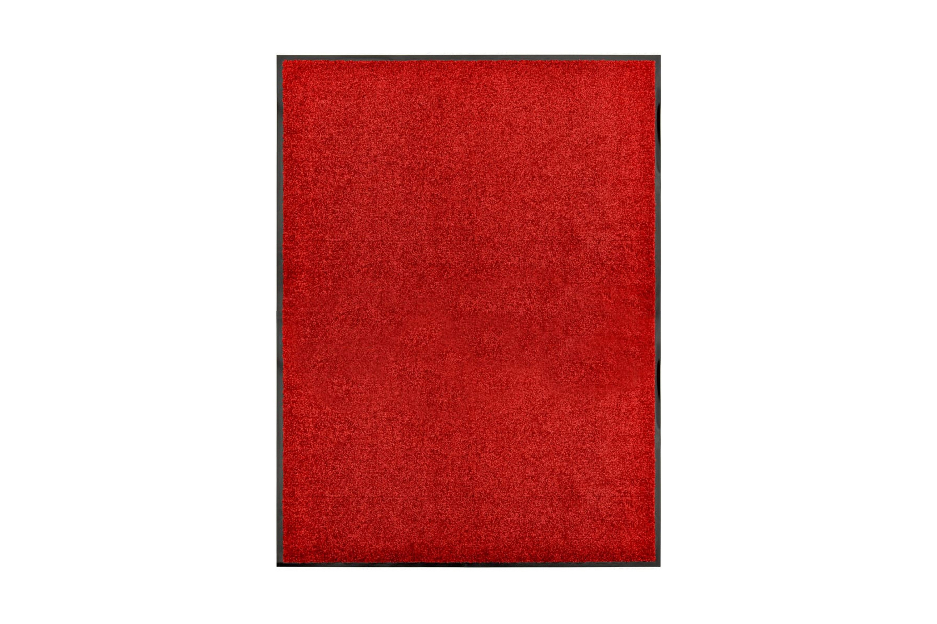 Be Basic Dörrmatta tvättbar röd 90×120 cm – Röd