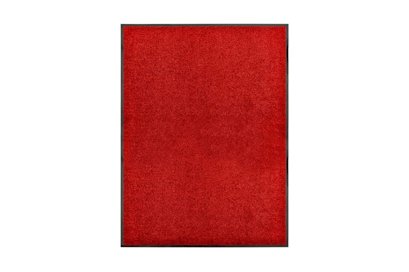 Dörrmatta tvättbar röd 90x120 cm - Röd - Textilier & mattor - Mattor - Utomhusmattor - Dörrmattor & entrémattor