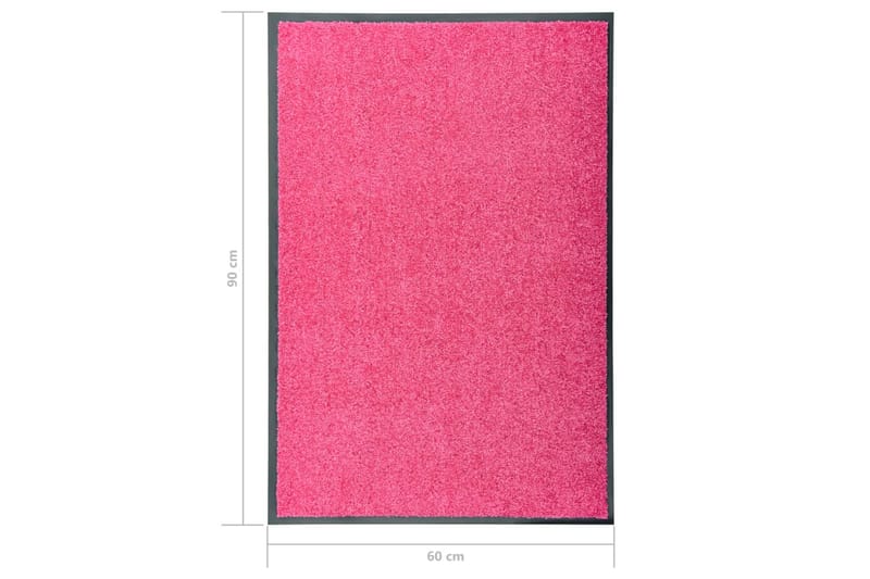 Dörrmatta tvättbar rosa 60x90 cm - Rosa - Dörrmattor & entrémattor