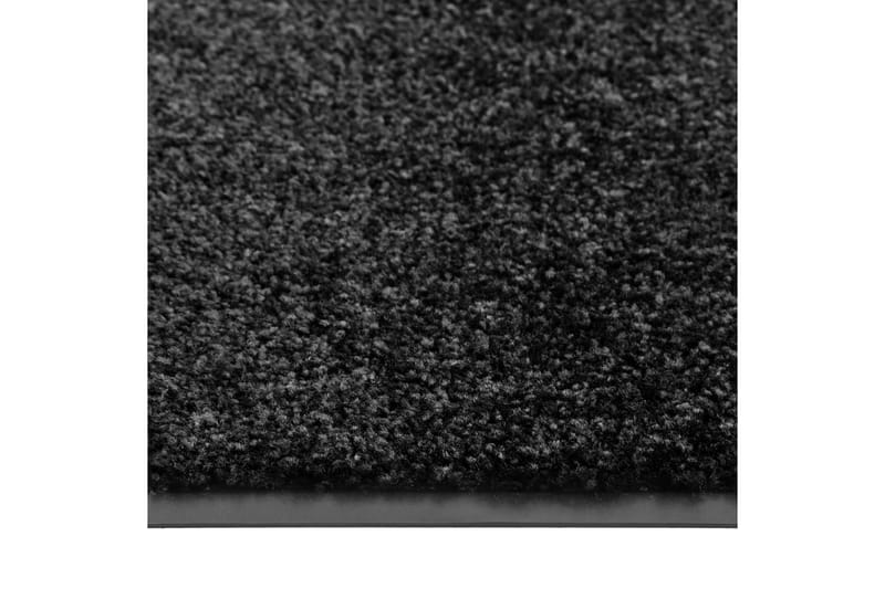 Dörrmatta tvättbar svart 60x90 cm - Svart - Textilier & mattor - Mattor - Utomhusmattor - Dörrmattor & entrémattor