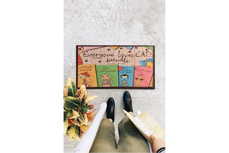 Gunsel Dörrmatta 45x70 cm - Flerfärgad - Textilier & mattor - Mattor - Utomhusmattor - Dörrmattor & entrémattor