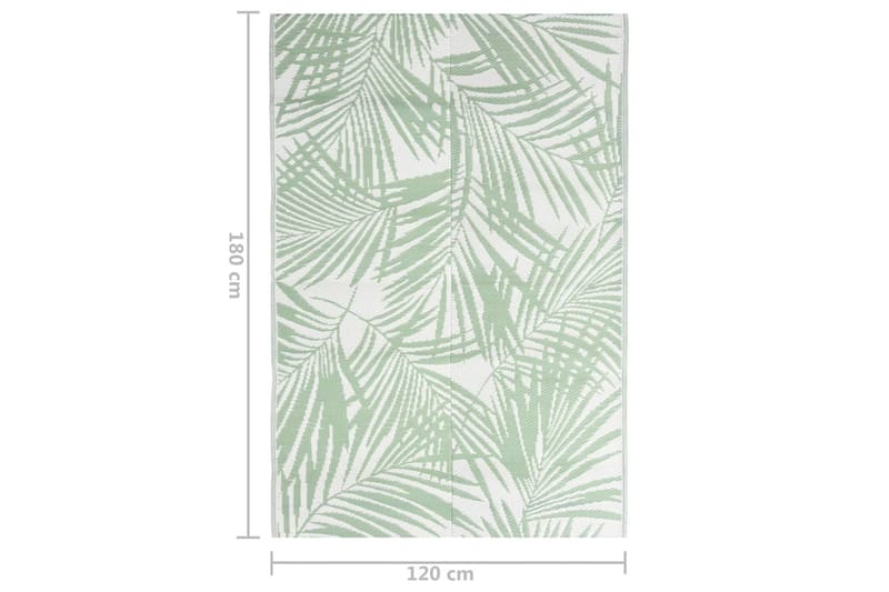 Utomhusmatta grön 120x180 cm PP - Grön - Textilier & mattor - Mattor - Utomhusmattor